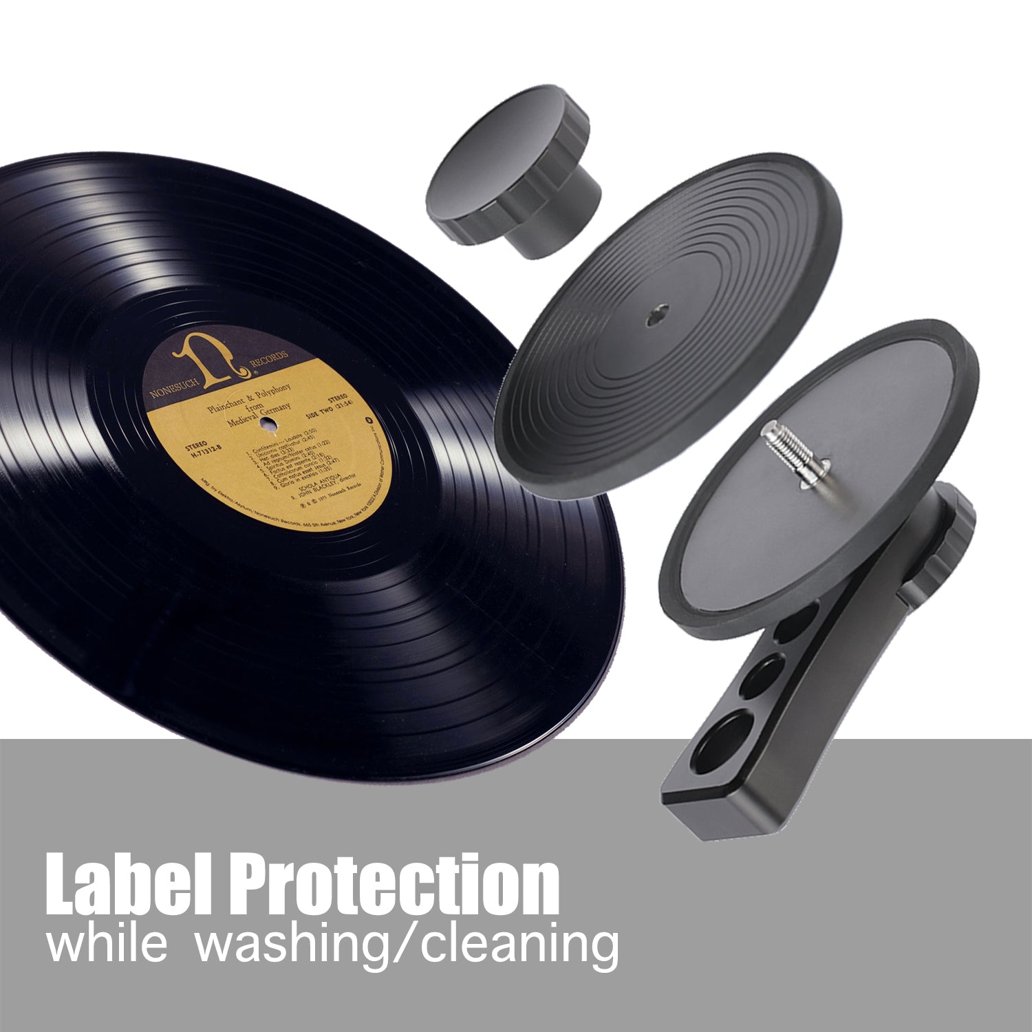 LP Vinyl Record Label Waterproof Saver Clamp/Cleaning Protector - Audio ...